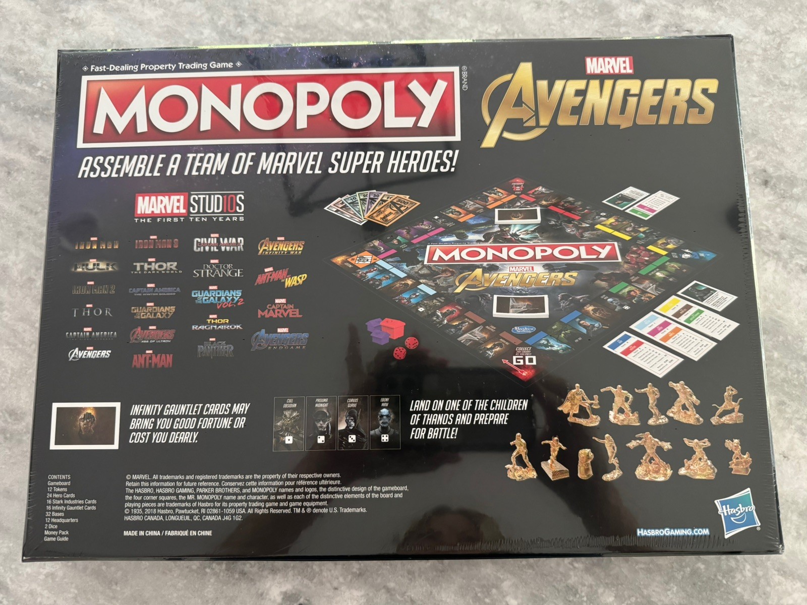 Monopoly Marvel Avengers Edition Board Game (2018) by Hasbro Brand NEW SEALED!