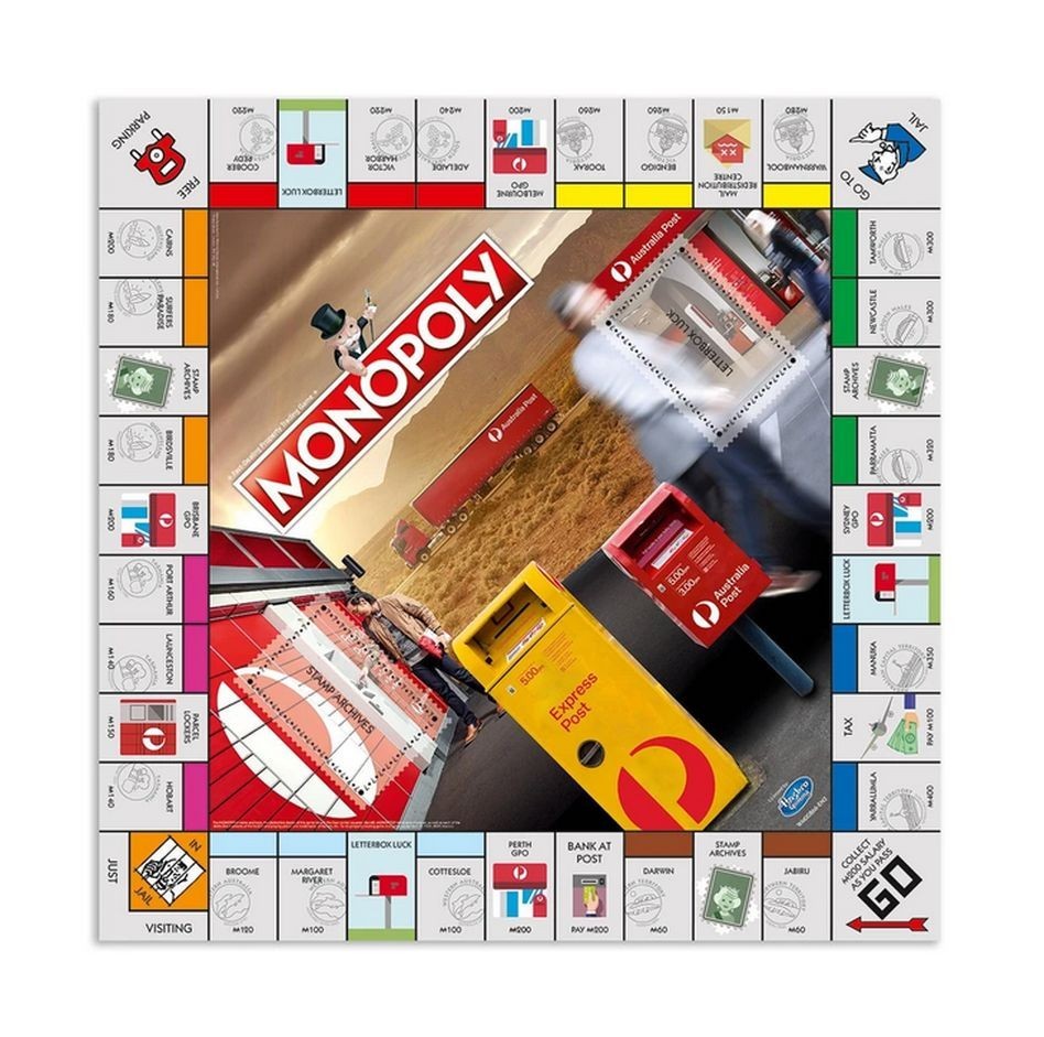 MONOPOLY Australia Post Edition Board Game Hasbro WM00866-EN3 Family NEW SEALED
