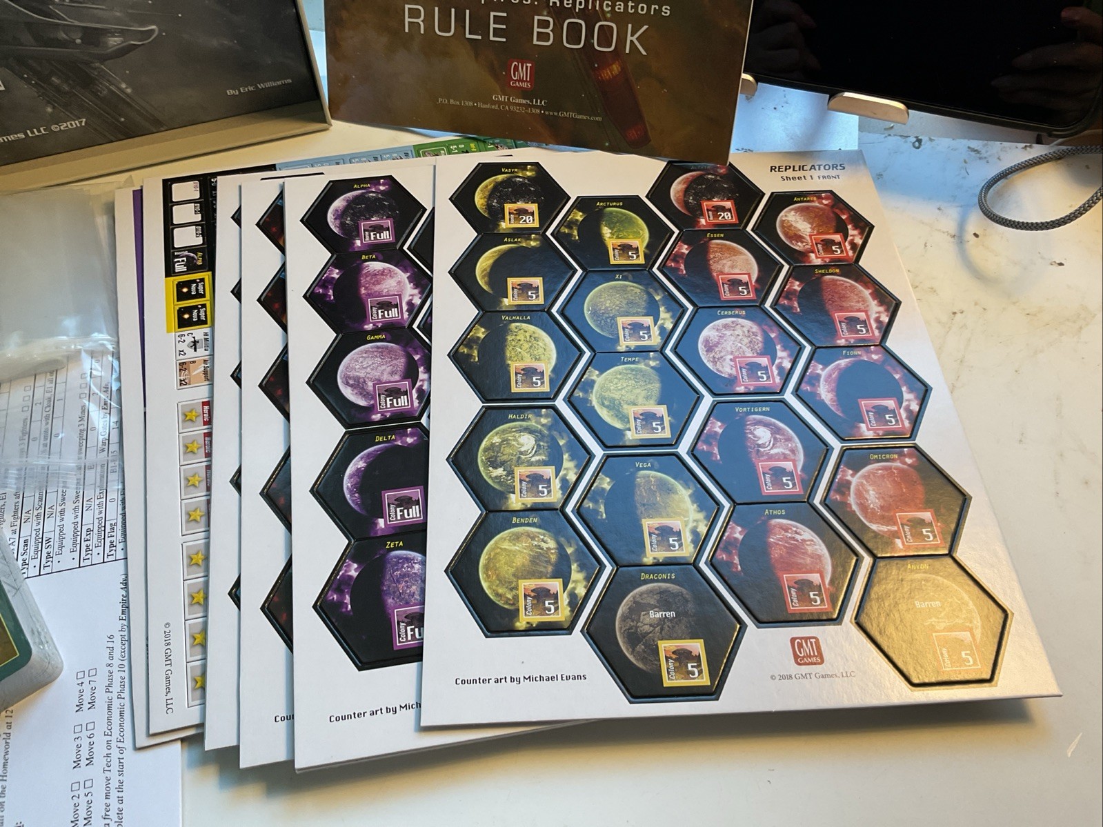 2017 – Space Empires: Replicators GMT Games GMT1717; OPENBOX – UNPUNCHED 🔥👀