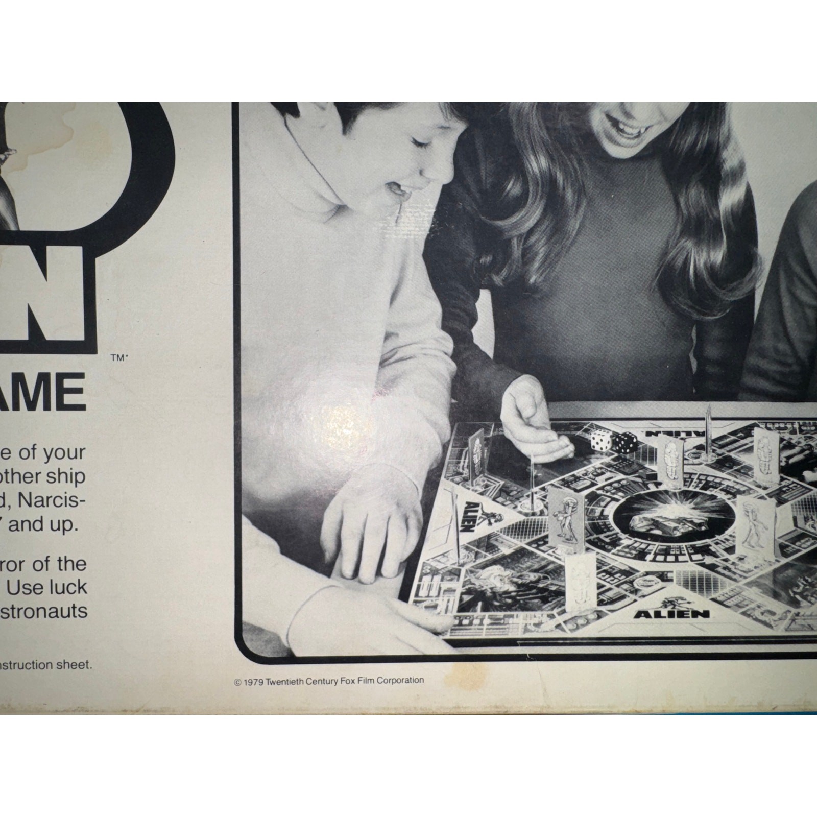 Vintage 1979 Kenner ALIEN Xenomorph Board Game 1970s