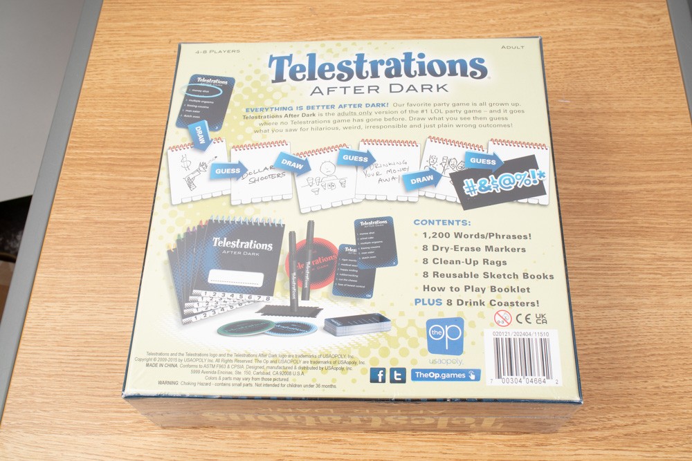 The OP Games Telestrations After Dark Board Game 2015 New