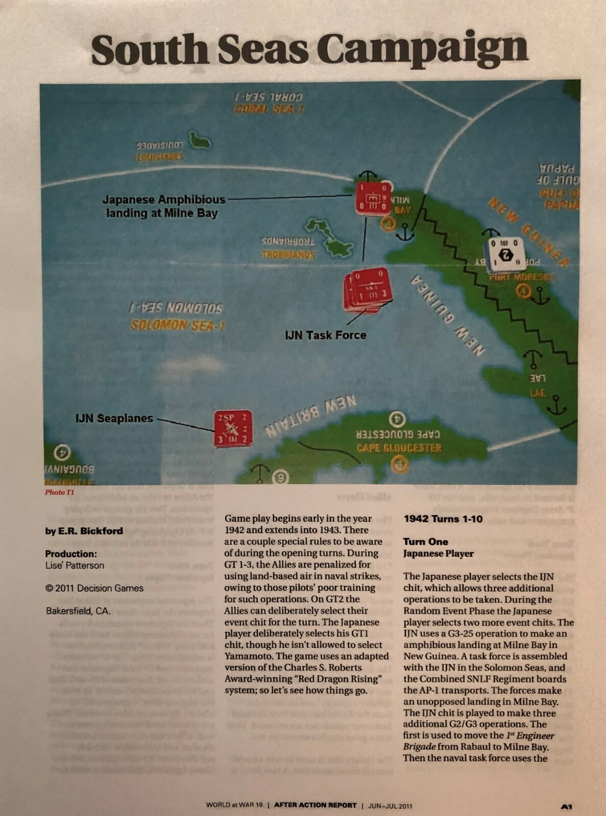 The SOUTH SEAS CAMPAIGN Game EXPANSION (W at War #18) 36 Counters! +4 BONUS! VG!