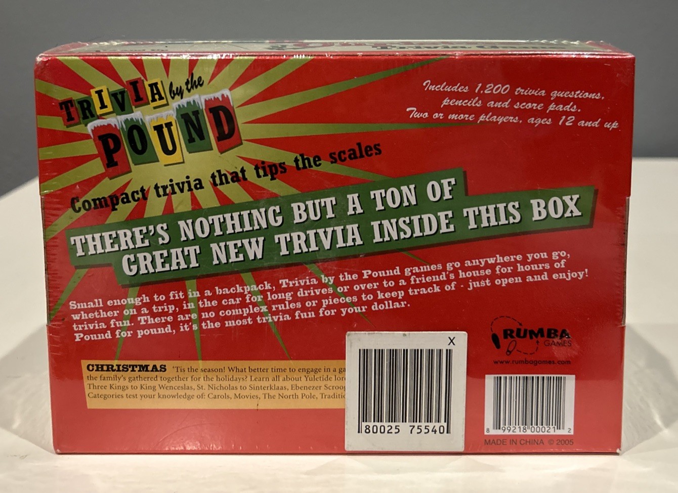 Trivia By The Pound – Christmas Edition- NEW & SEALED