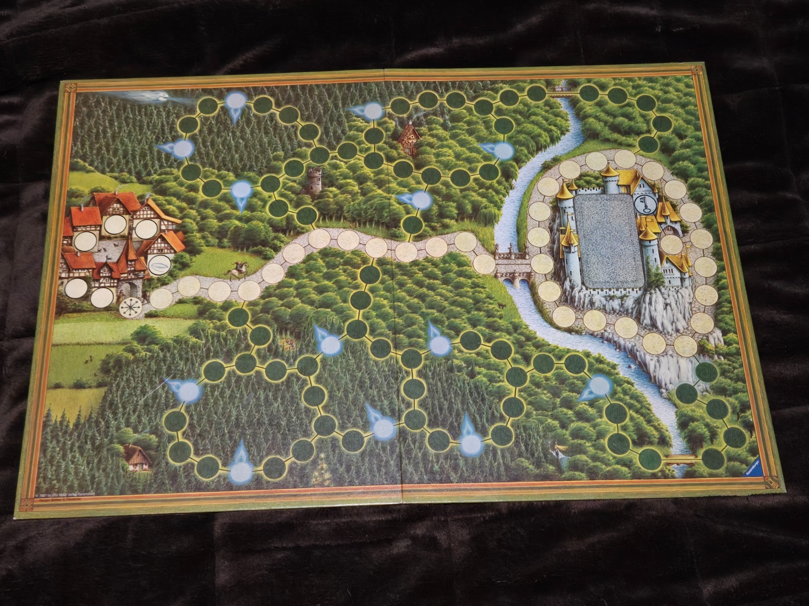 VTG Enchanted Forest Board Game REPLACEMENT BOARD -1982 Ravensburger
