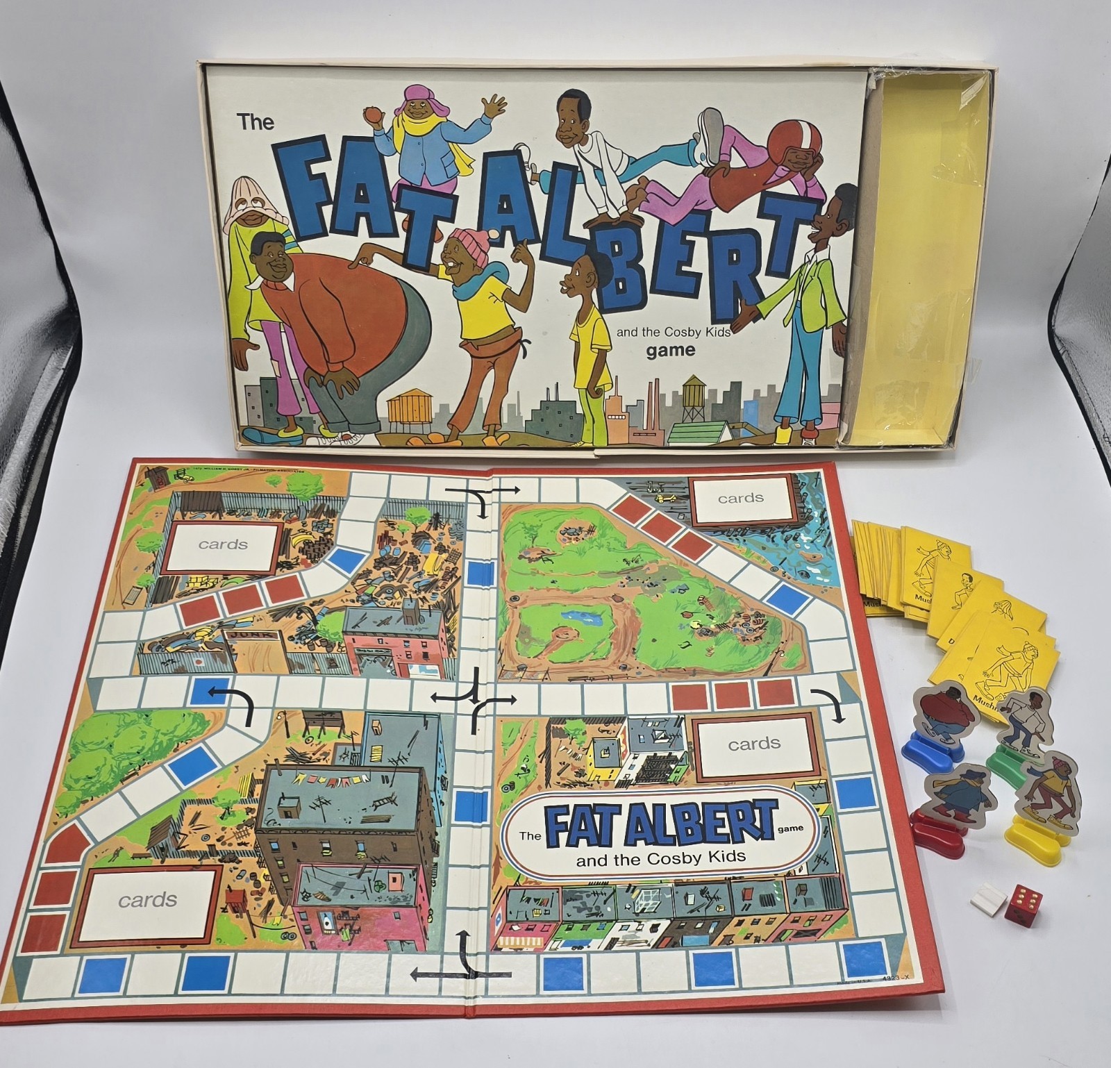 Fat Albert Board Game – 1973 Milton Bradley – Animated TV Series – Complete