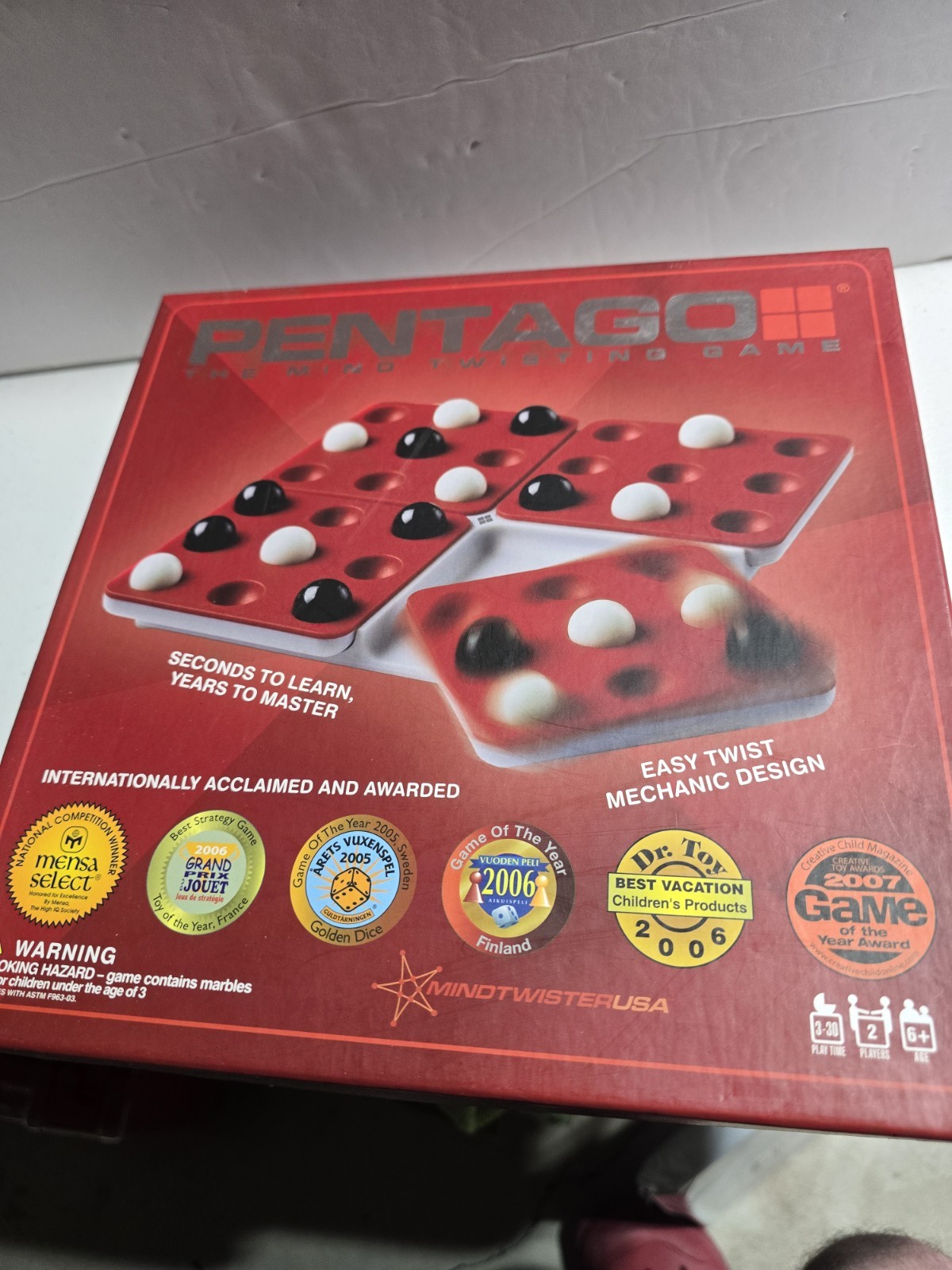 Pentago The Mind Twisting Game Mind Twister USA 2005 100% COMPLETE