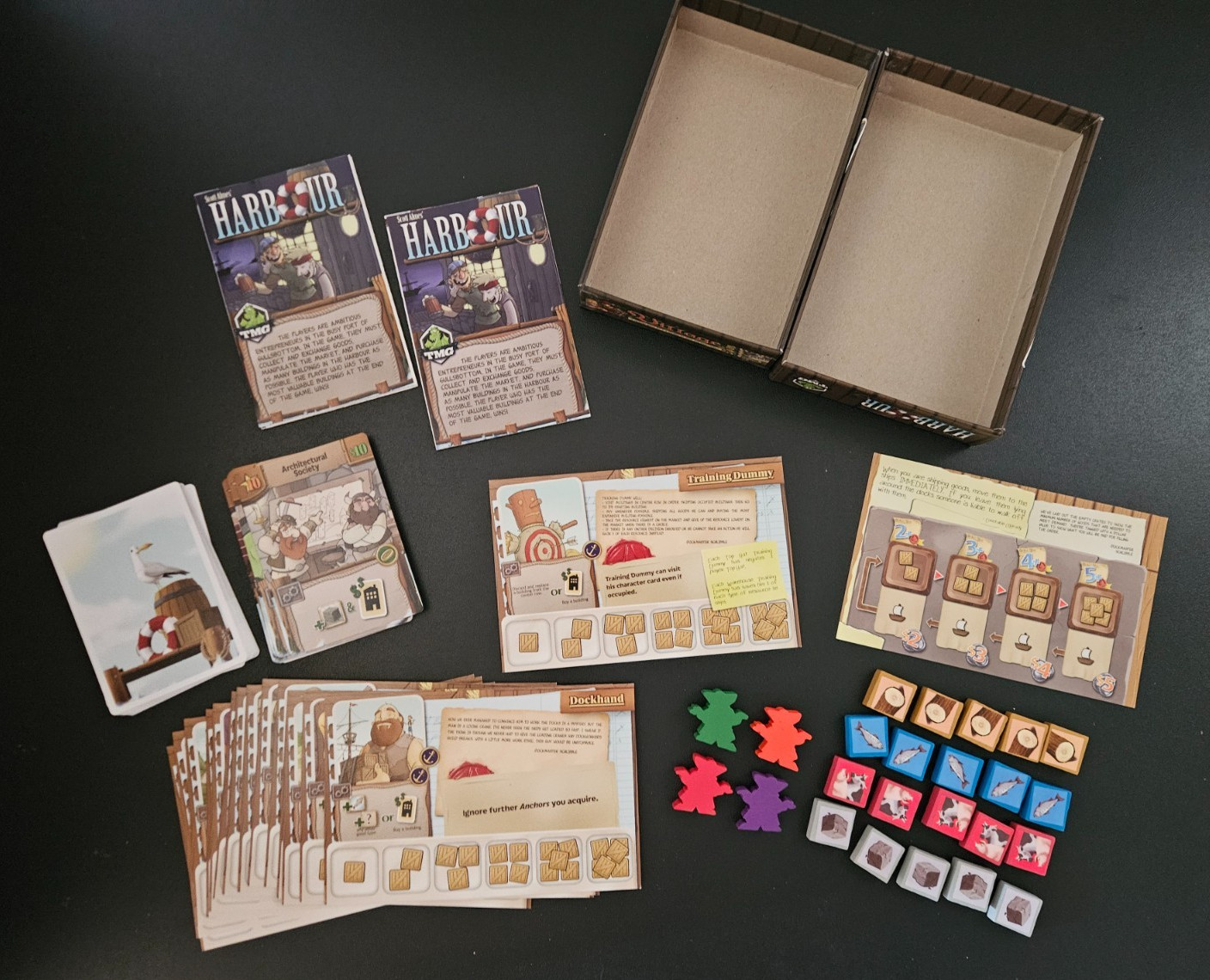 Harbour Board Game Scott Almes Tasty Minstrel Games TMG 1-4 Players Complete