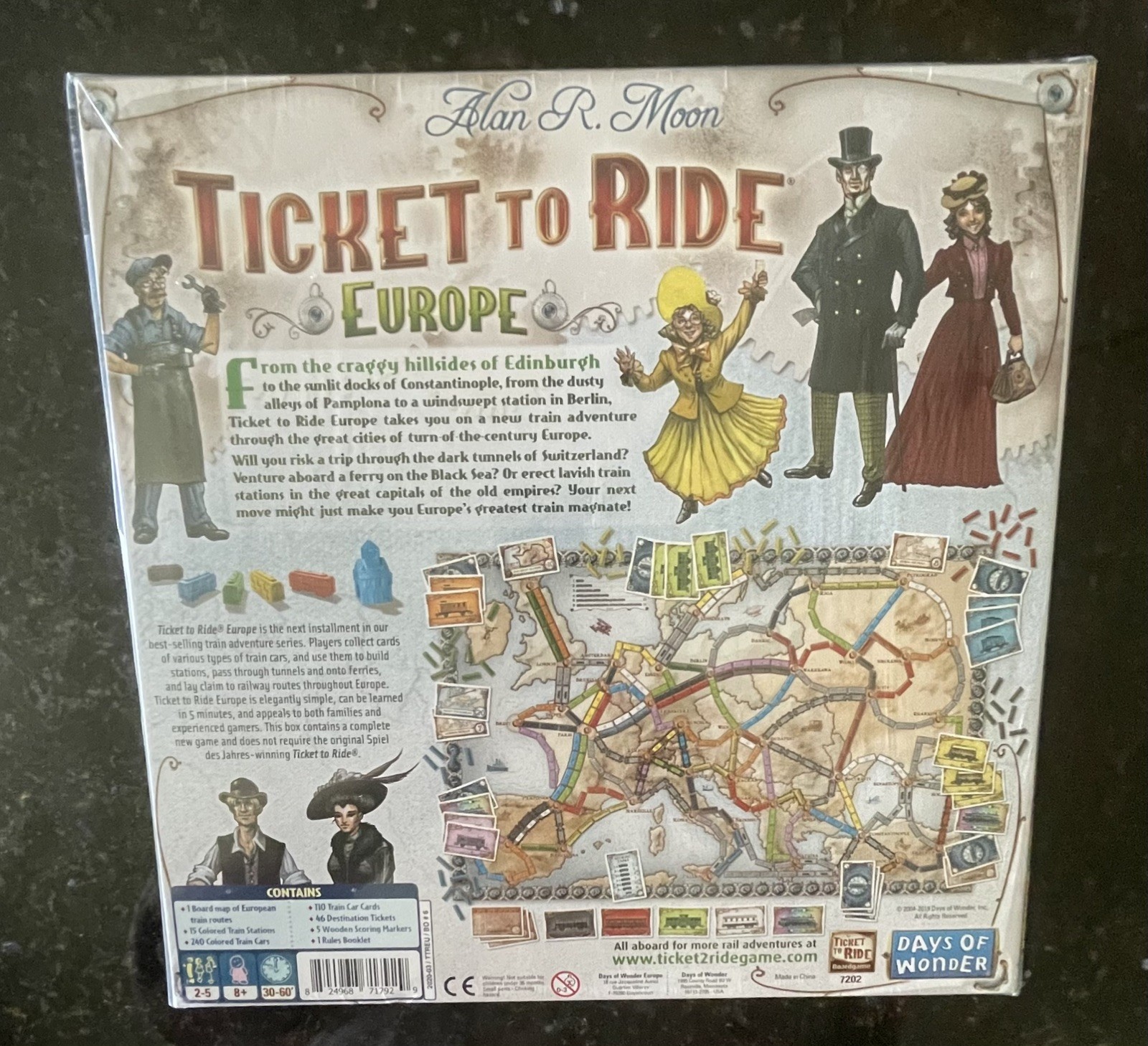 Ticket to Ride Europe Game Train New Sealed in Box EXCELLENT CONDITION