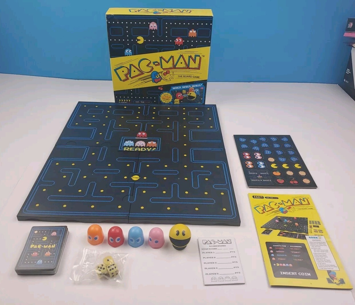 Pac-Man The Board Game ~ Classic Retro Arcade Table Top Game Complete Waka, Waka