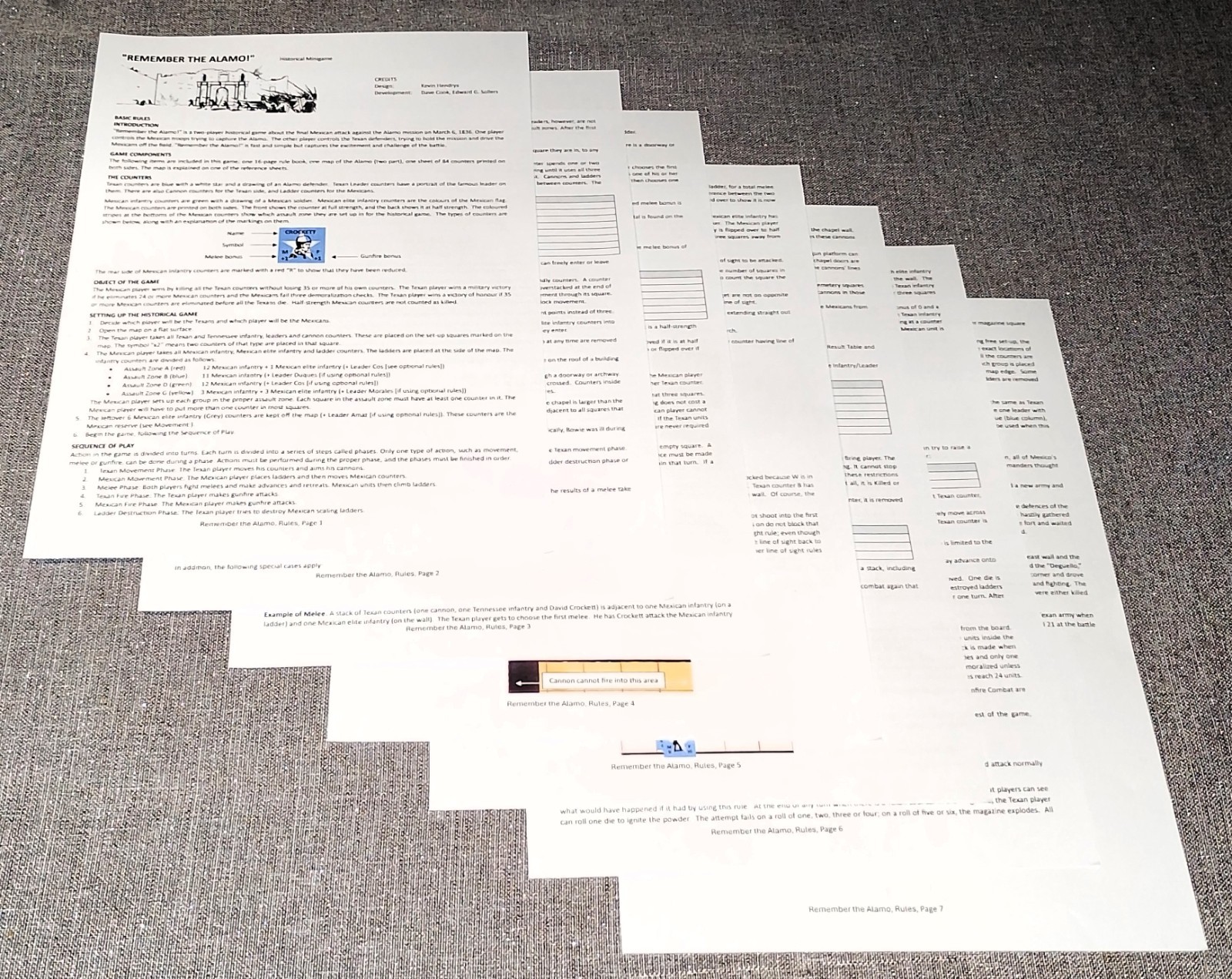 Remember the Alamo!, 89 counters, A3 map, 1 quick ref, Rules 7 pages