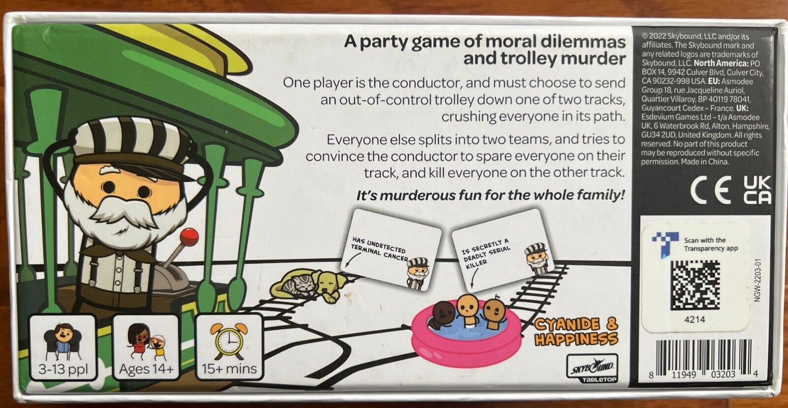 Skybound Trial by Trolley Moral Dilemma and Murder Party Game – SKY4214