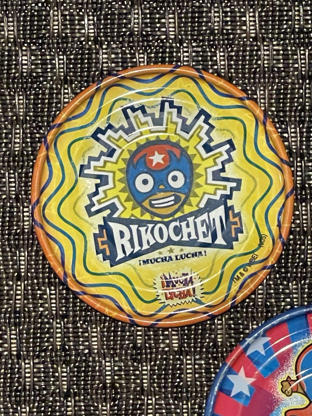Lot Of 5 Rare Mega Tazos Pogs Mexico ¡MUCHA LUCHA! BIGER SIZE Metal