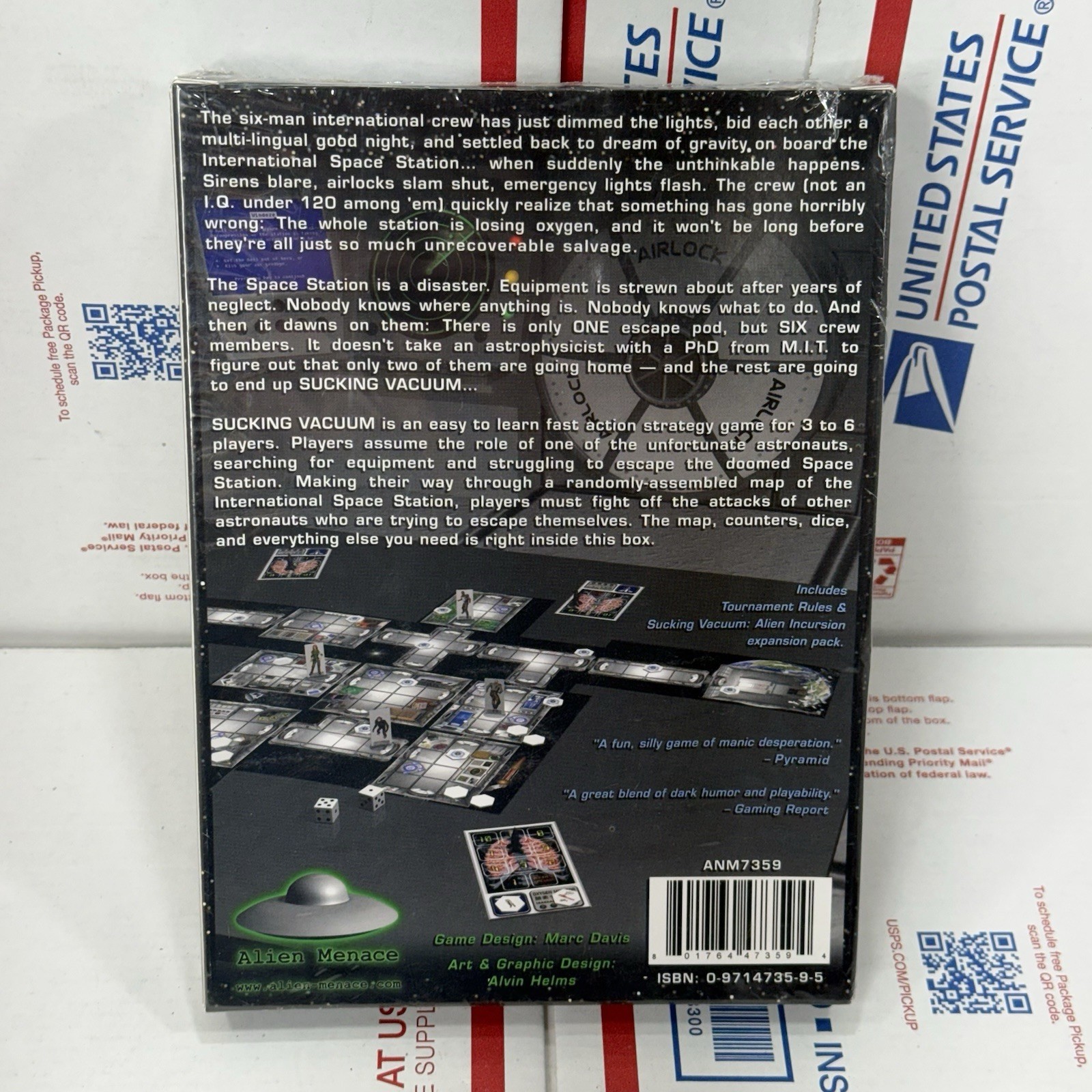 Alien Menace Boardgame Ultimate Sucking Vacuum Box Brand New Sealed