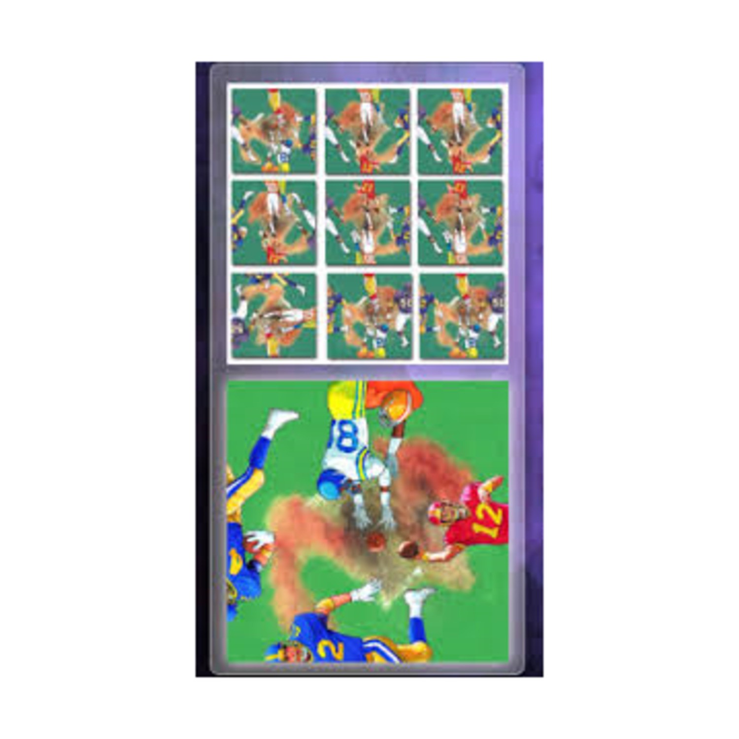 B. Dazzle Puzzle Game Scramble Squares – Football Bag VG+
