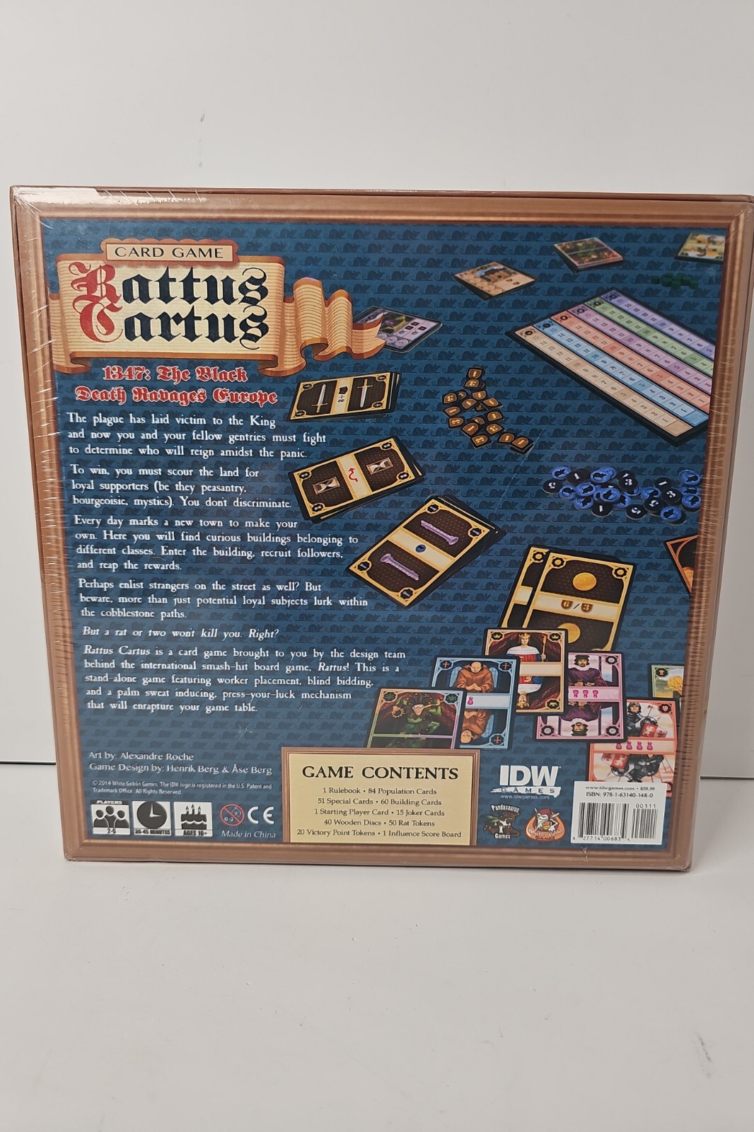 Rattus Cartus Card Game – IDW Games – Reign Amidst The Panic – New Sealed