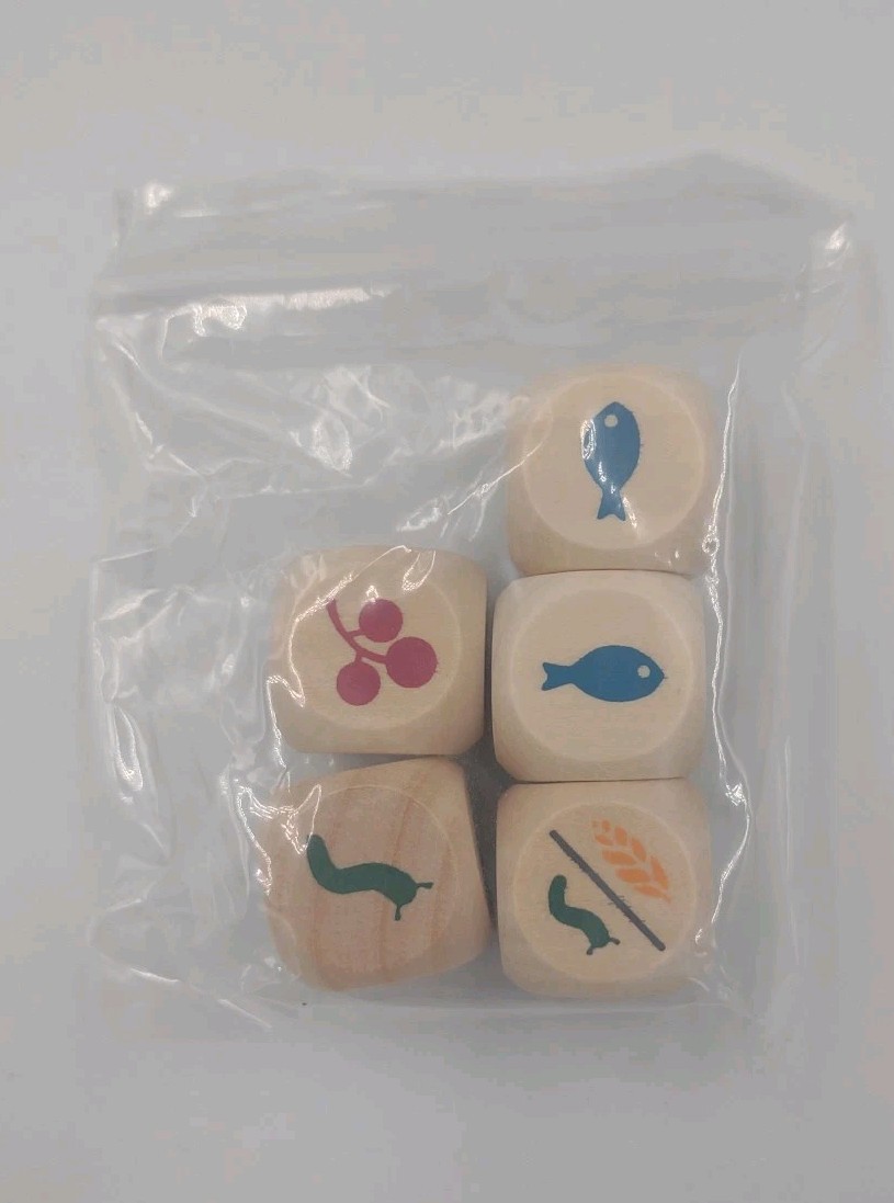 Wingspan Original Board Game Replacement Pieces Complete Set of 5 Custom Dice