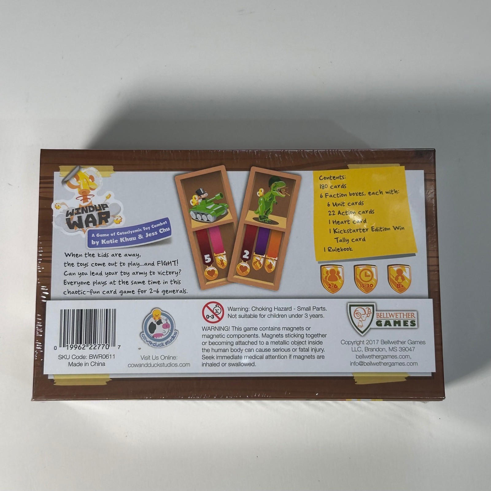 NEW Windup War Kickstarter Card Game Bellwether Games Tactical Strategy Toy War