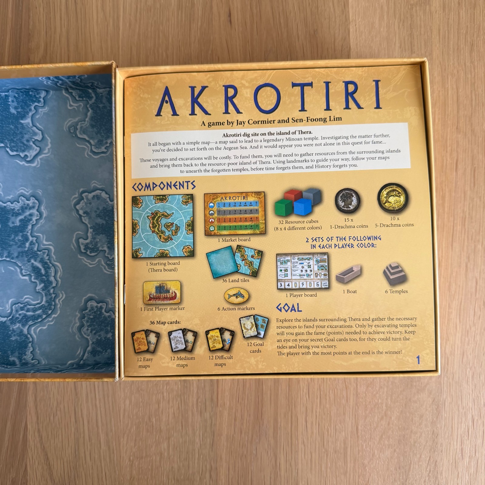 Akrotiri – 2 Player Card/Board Game by Z-Man Games 2016 – 100% Complete