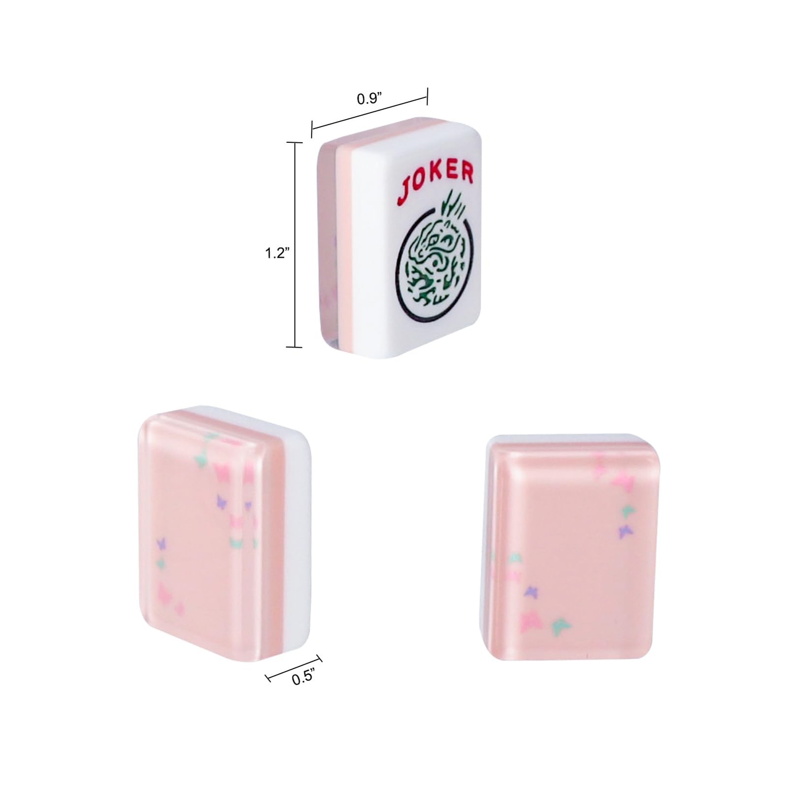 TIASUSAN American Mahjong Tile Set with 166 Quality Acrylic Tiles (1.2″ Pink,…