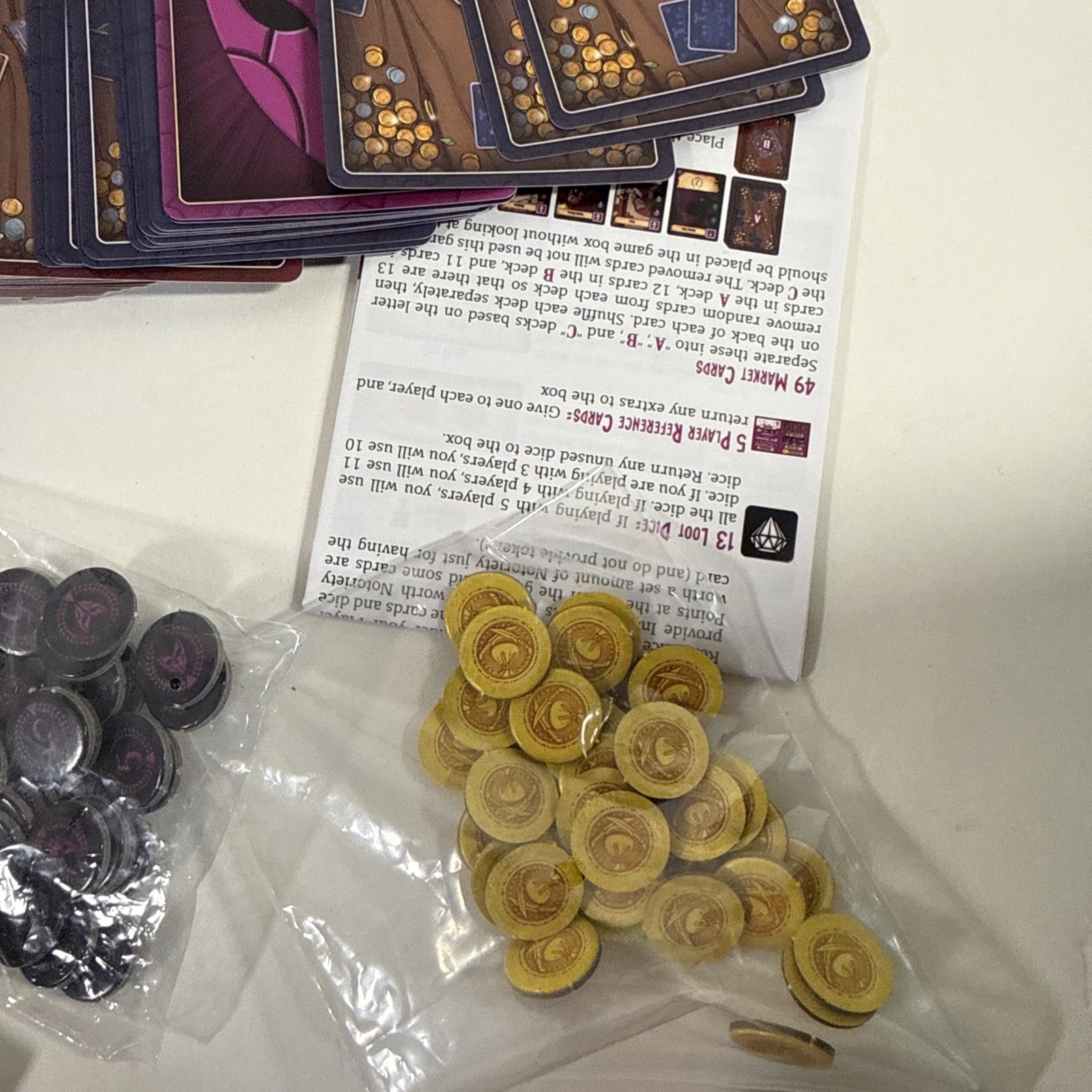 TMG Thief’s Market Dice Card Game 3 – 5 Players Ages 14 +