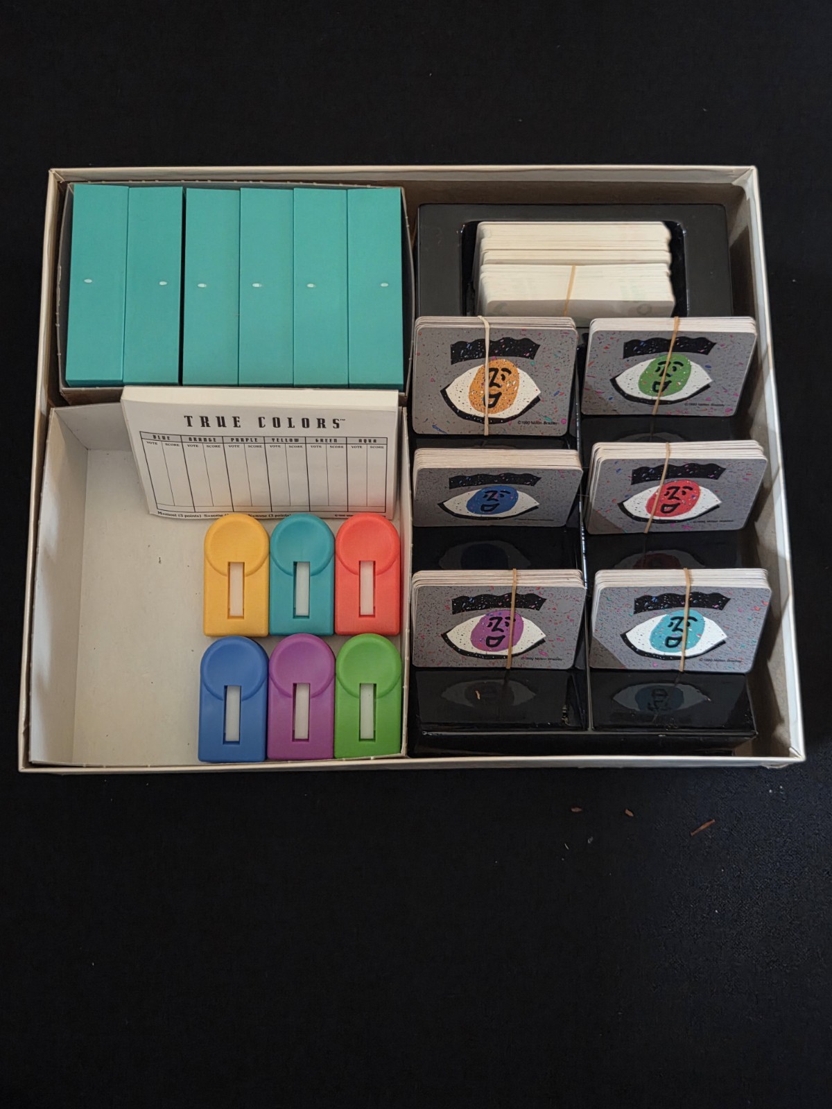 True Colors Board Game Vintage 1990 Milton Bradley 100% Complete Nearly Unplayed
