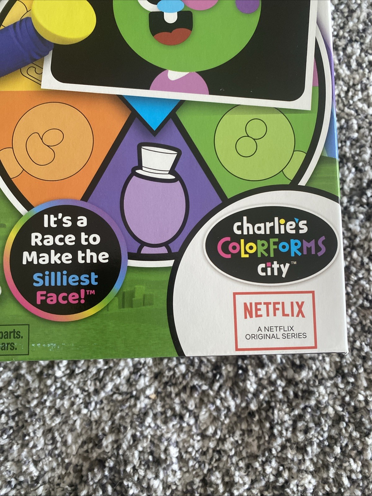 The Colorforms Silly Faces Game • 2 to 6 Players 3+ Damaged Box New