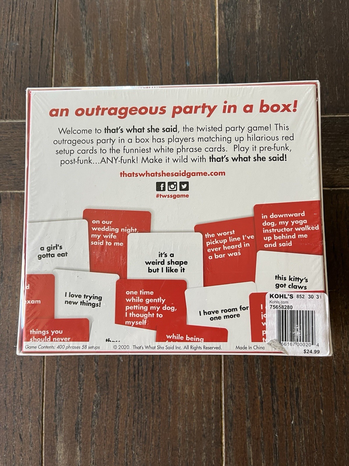That’s What She Said – The Party Game/Board Game – NEW SEALED!