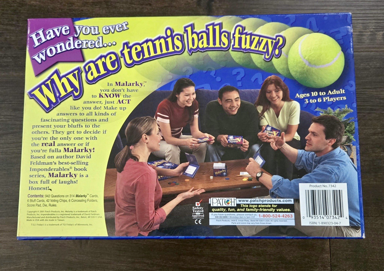 Vintage Malarky: An Imponderables Bluffing Board Game Patch Products Game Night