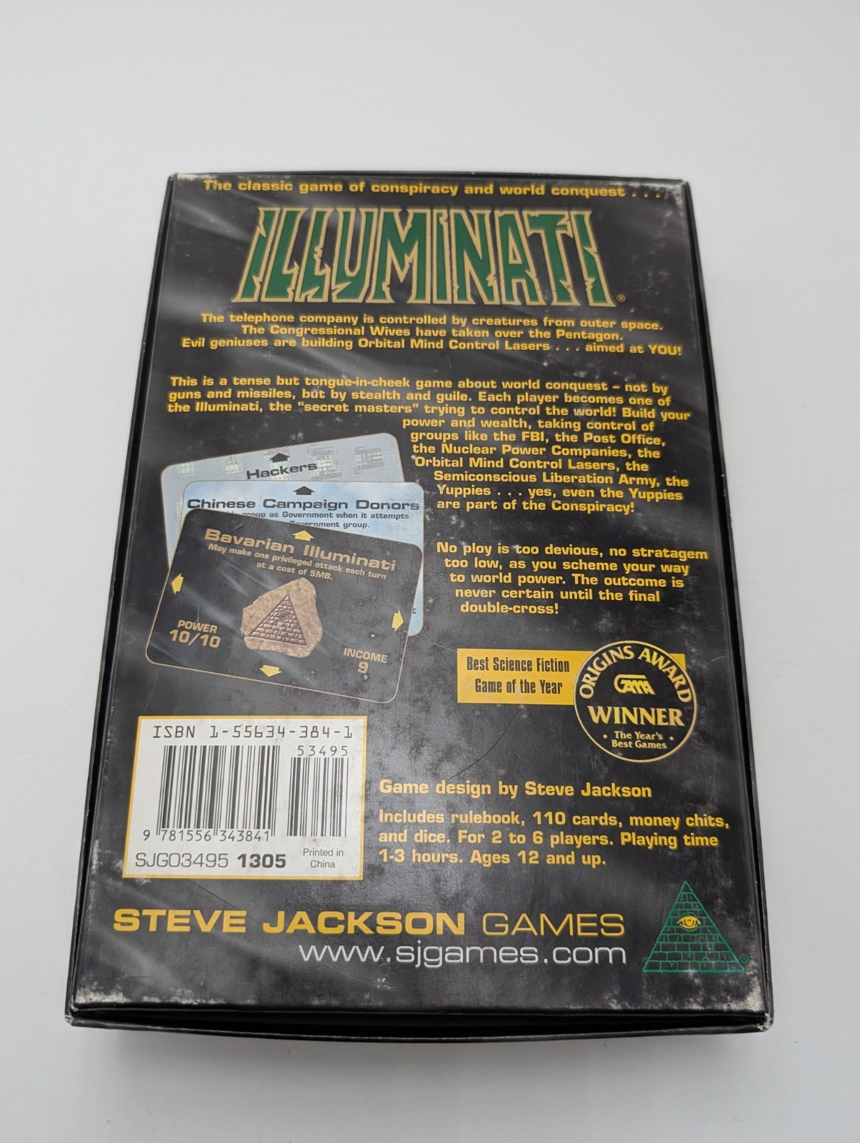 ILLUMINATI The Classic Game of Conspiracy Steve Jackson Games 100% Complete 2009