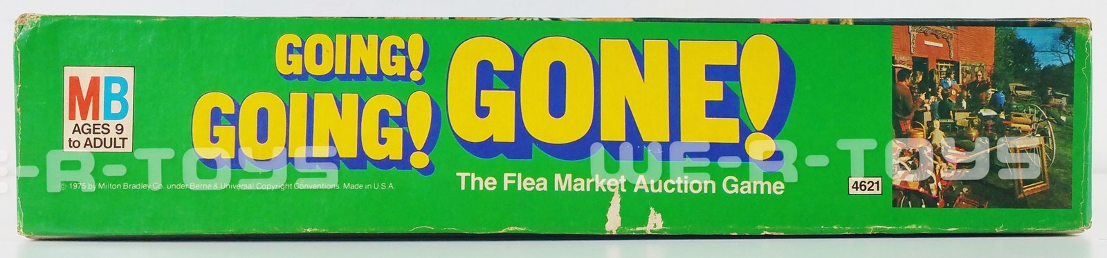 Going! Going! Gone! The Flea Market Auction Game 4621 Milton Bradley 1975 USED