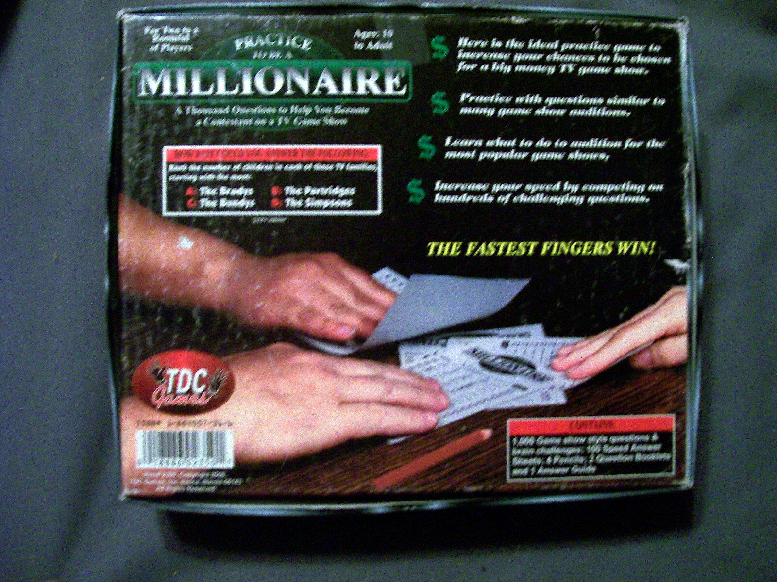STRIKE IT RICH ON TV PRACTICE TO BE A MILLIONAIRE AGES 10 TO ADULT (COMPLETE)