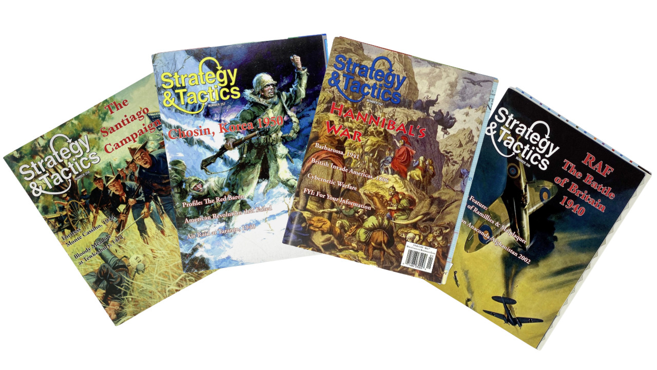 Strategy & Tactics Wargaming Magazine Lot: 254, 256, 257, and 258 UNPUNCHED