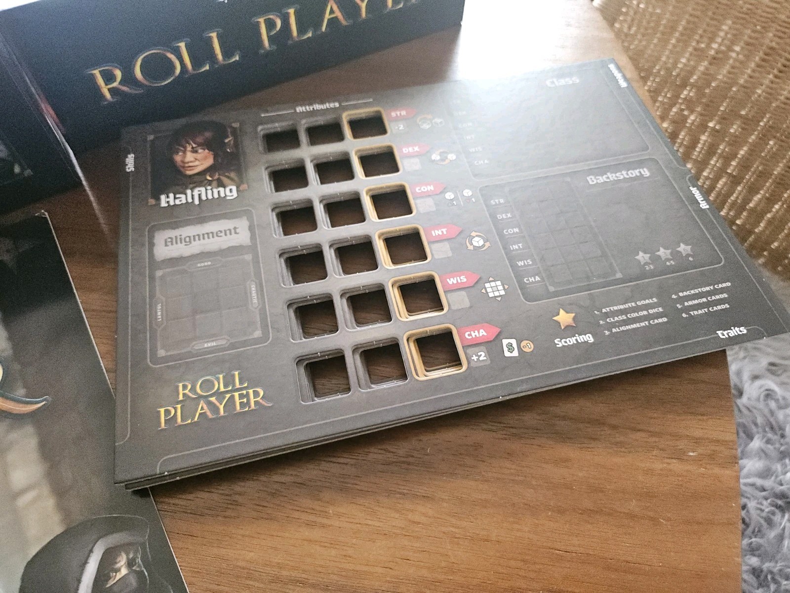 Thunderworks Games Roll Player Board Game; Fantasy Character creation