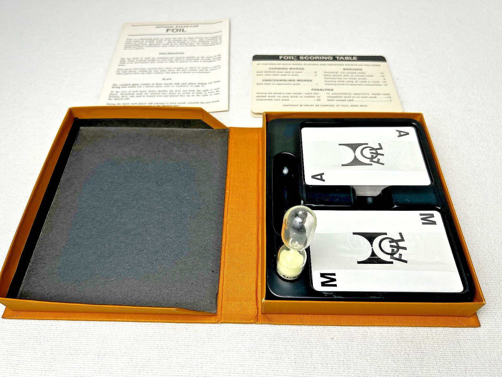 FOIL – 3M Gamette: GAME OF WORDS ‘N WITS, 1970 Game, COMPLETE – Cards in Shrink