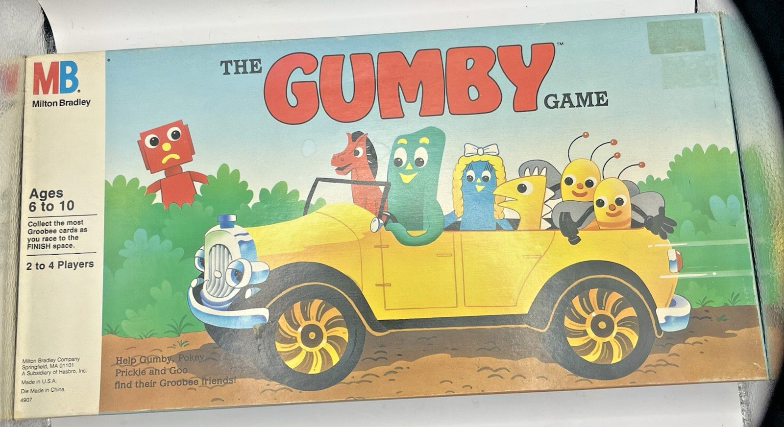 1988 The Gumby Game by Milton Bradley Sealed New Board Game