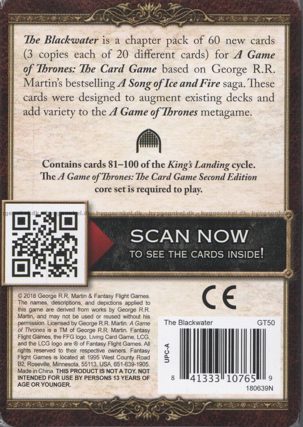 A Game of Thrones LCG 2ND Ed: The Blackwater EXPANSION CARD PACK