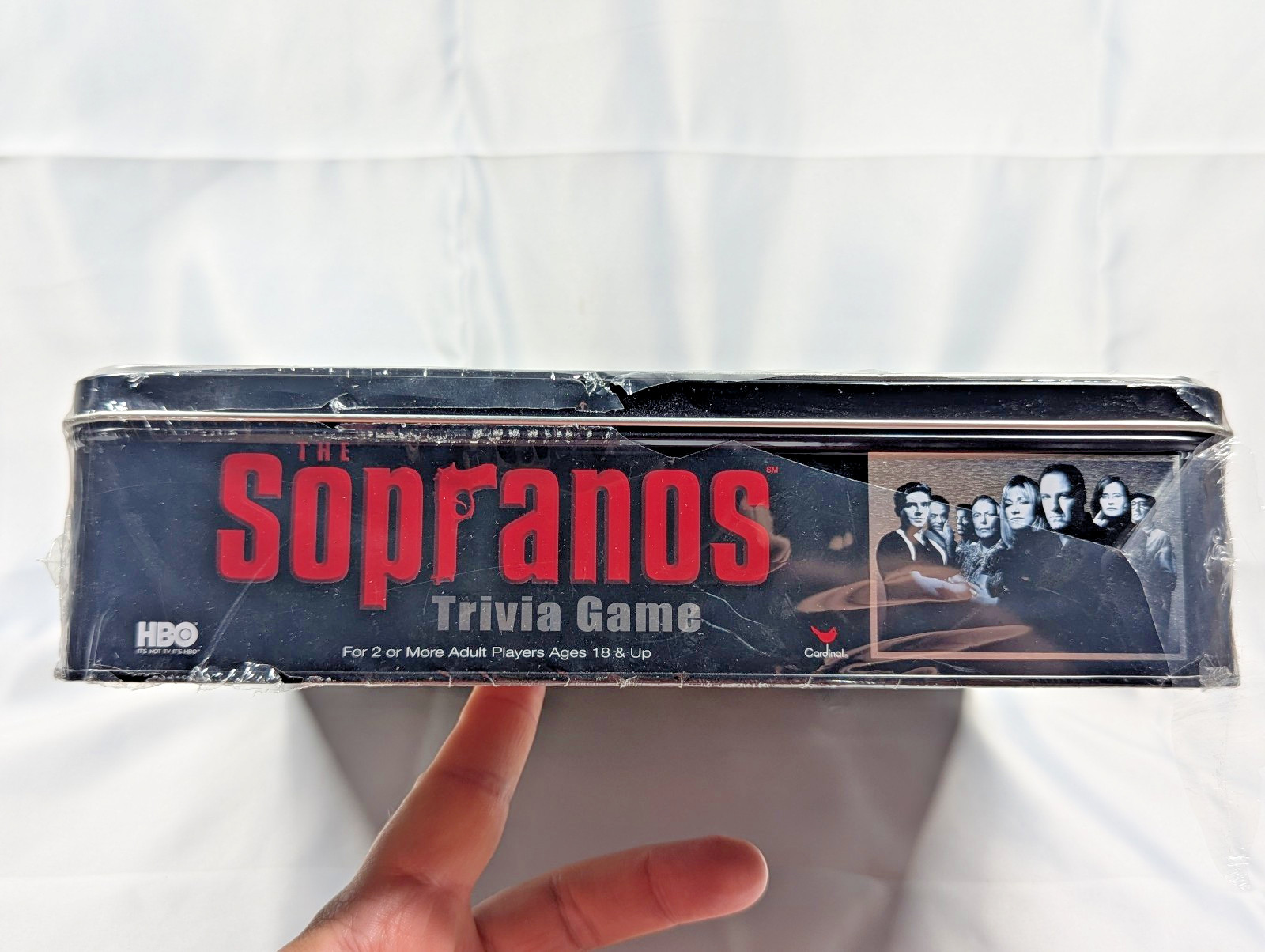 The Sopranos Trivia Game HBO Cardinal Metal Collectors Tin New