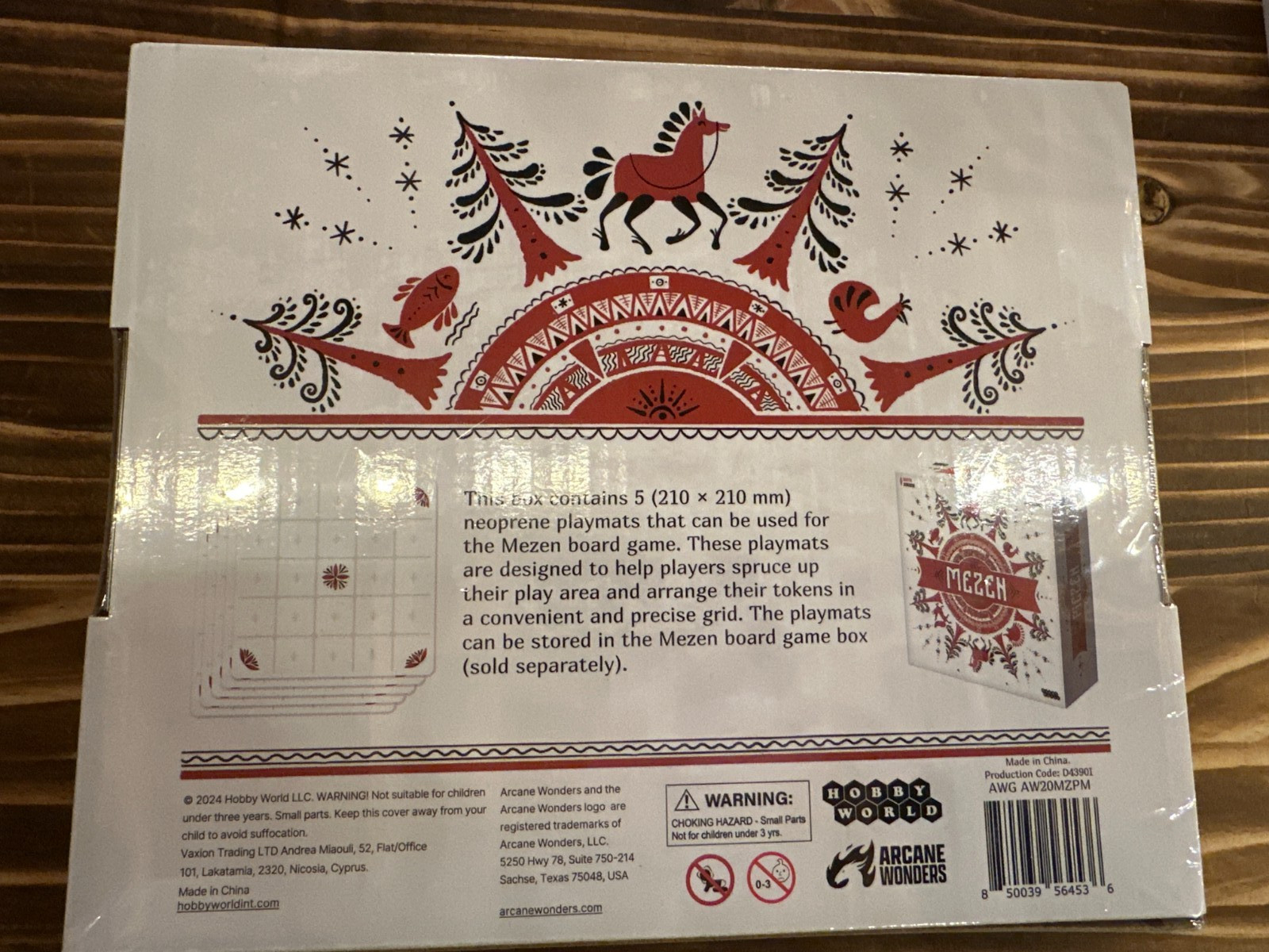 Arcane Wonders Boardgame Mezen Playmat Set (New)