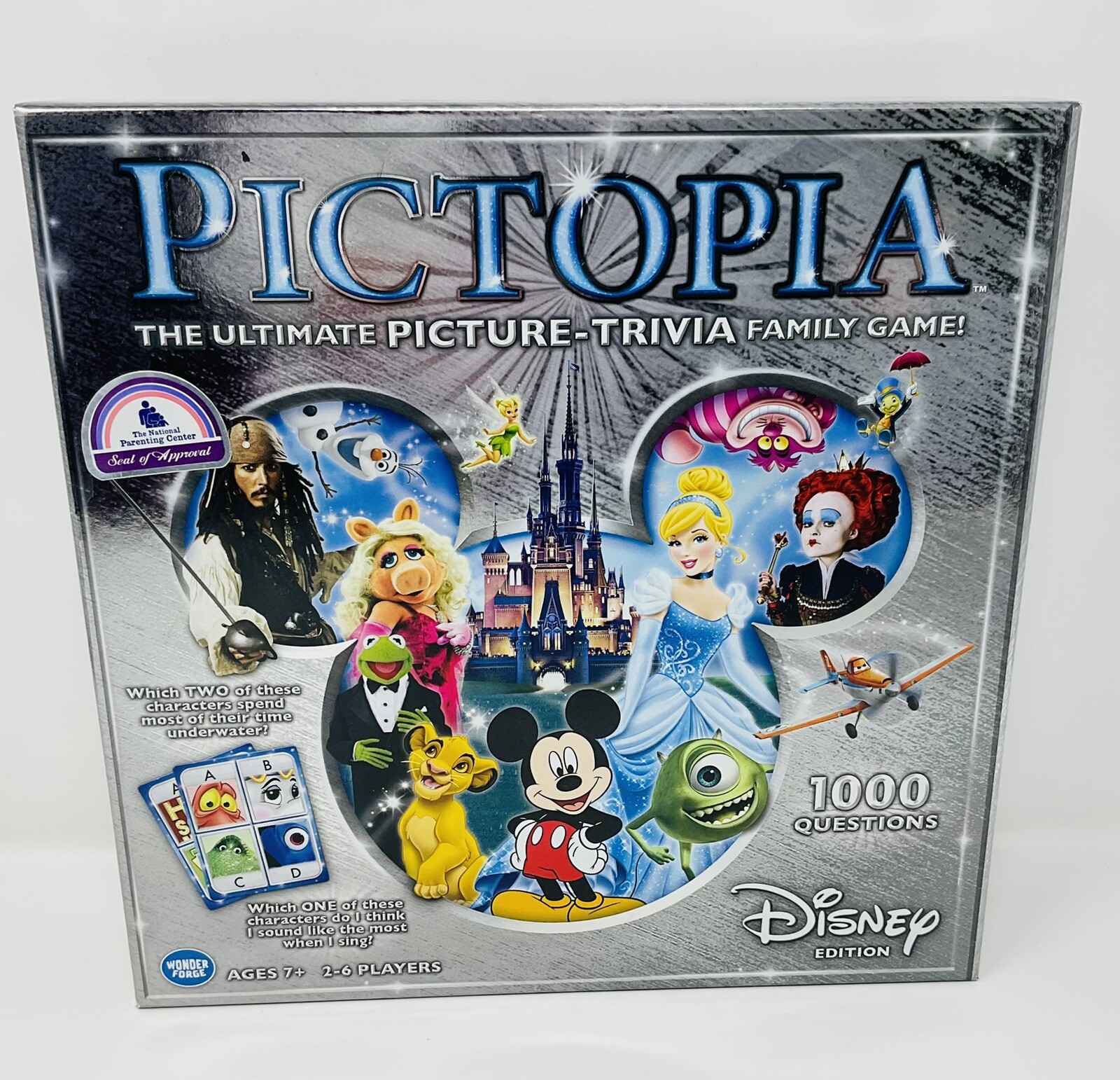 Pictopia Disney Edition Board Game Picture Trivia Family Ages 7+ 2-6 Players NIB
