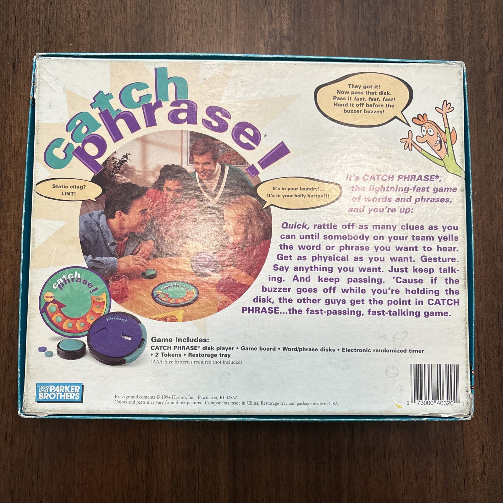 Catch Phrase Board Game 100% Complete 1994 Vintage Timer Tested & Works
