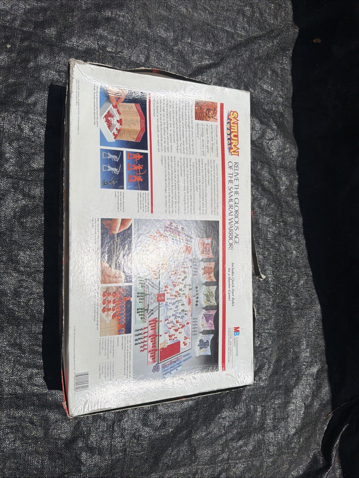 SAMURAI SWORDS Milton Bradley Board Game 4720 Sealed Parts Open Box