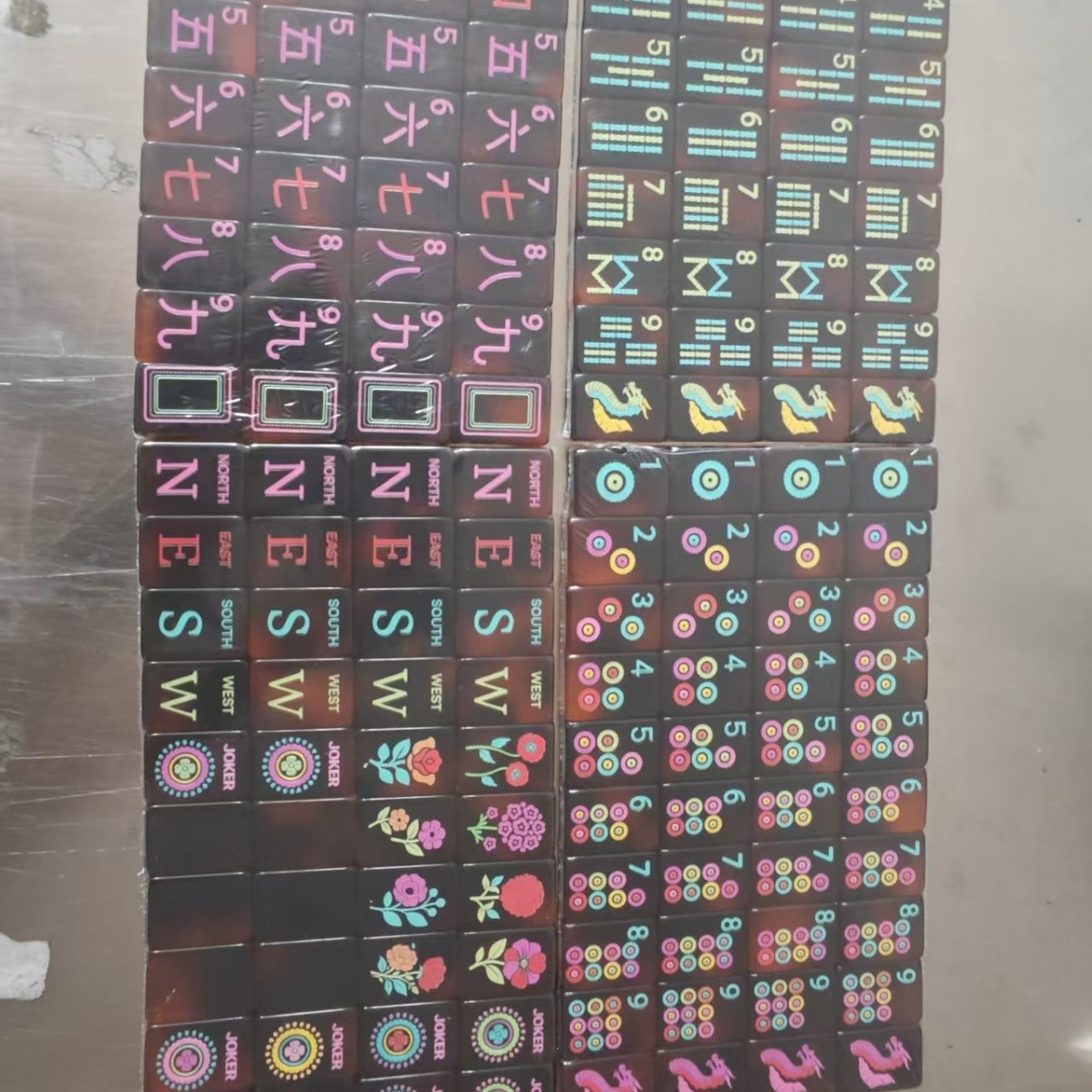 160 American Mahjong Tiles, Acrylic Solid-colored tortoiseshell Fast ship NEW