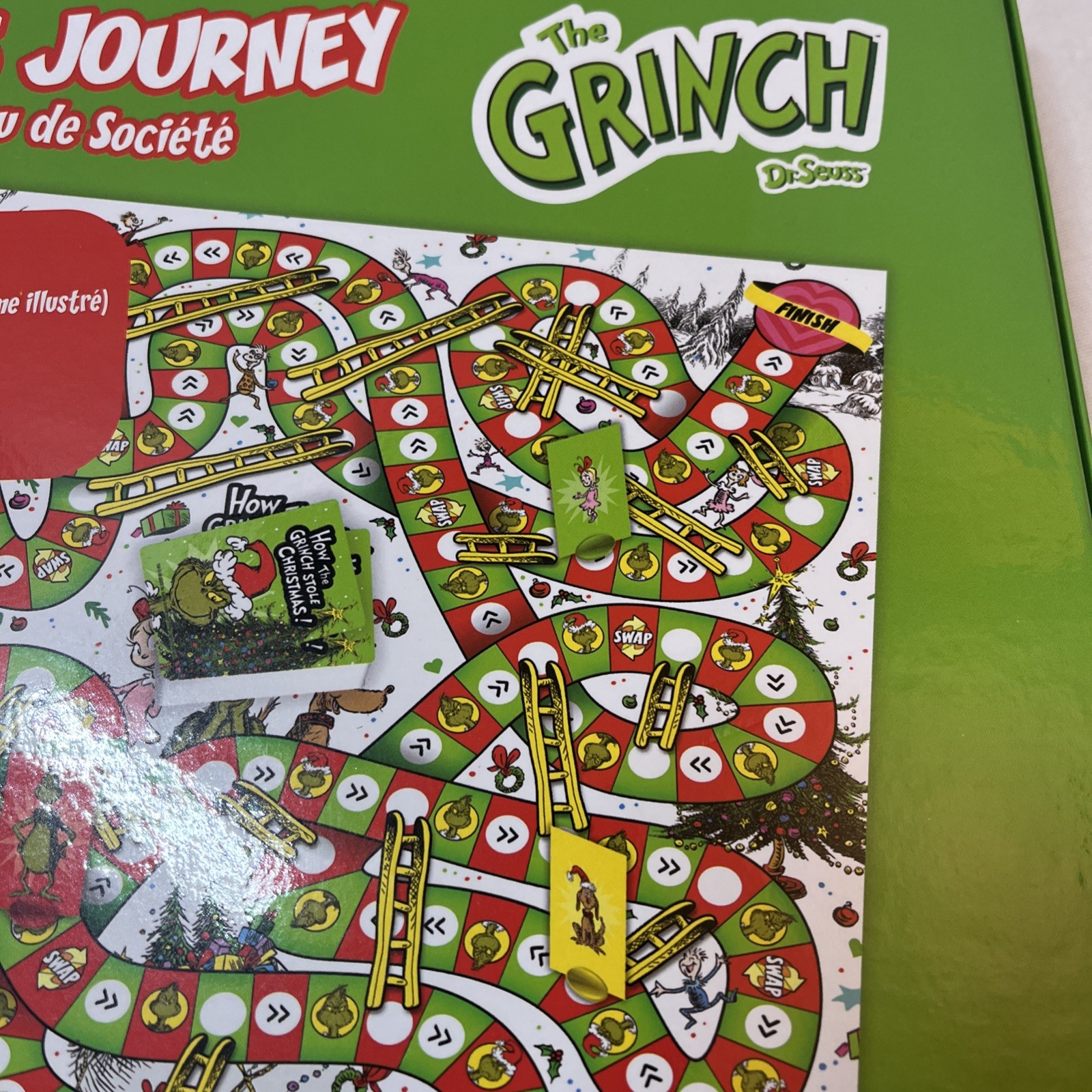 The Grinchmas Journey Board Game New in Box by Aquarius 8+ Years 2-4 Players