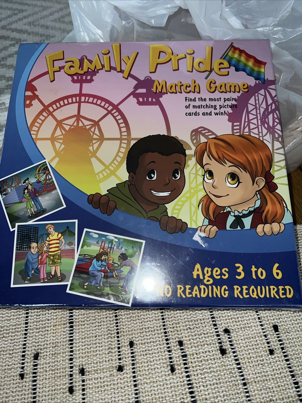 Family Pride Match Game Memory No Reading Required A My Family Product ages 3-6