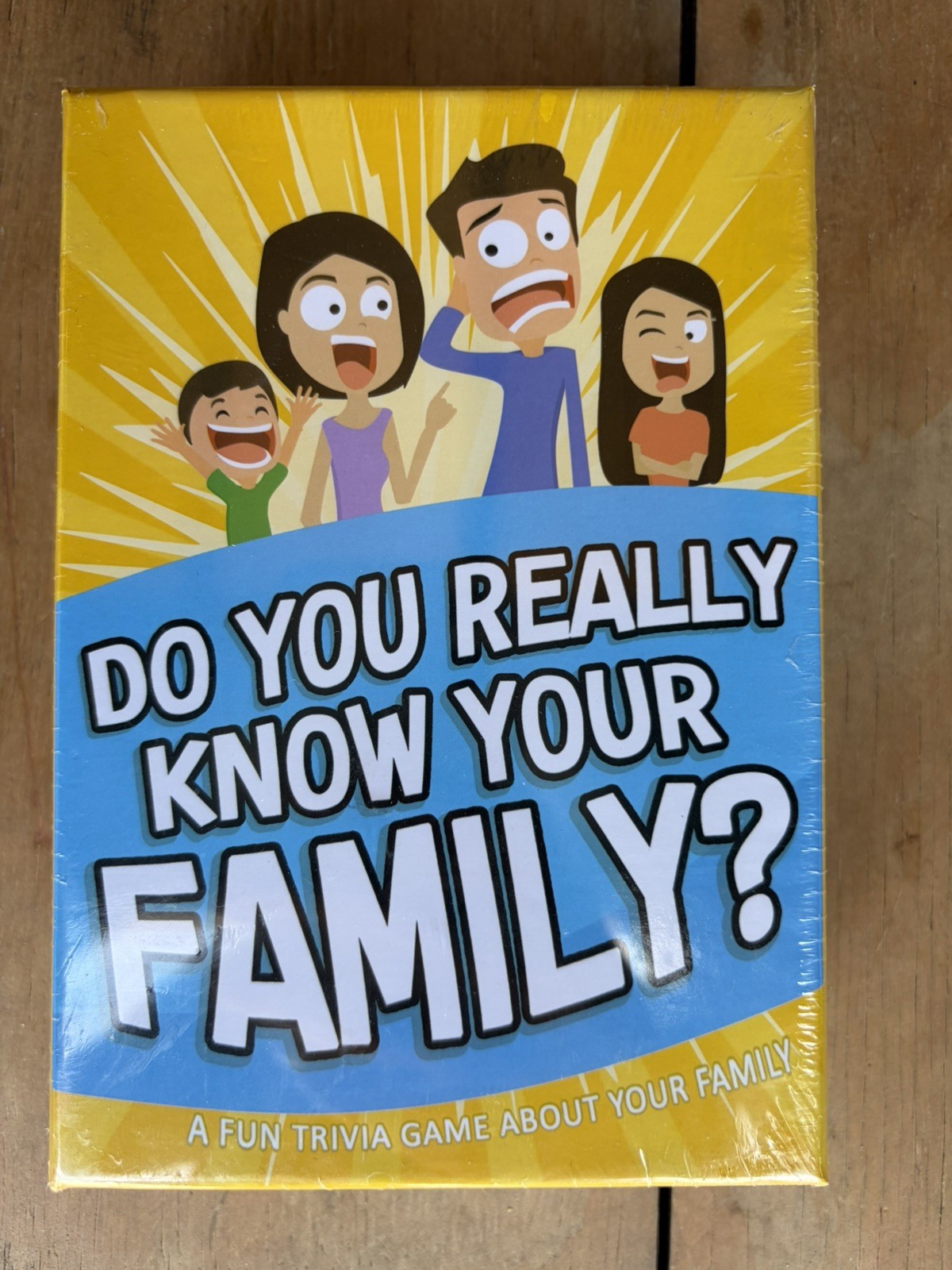 Do You Really Know Your Family? NEW! Trivia Game Fun Silly 3-8 Players age 8 up