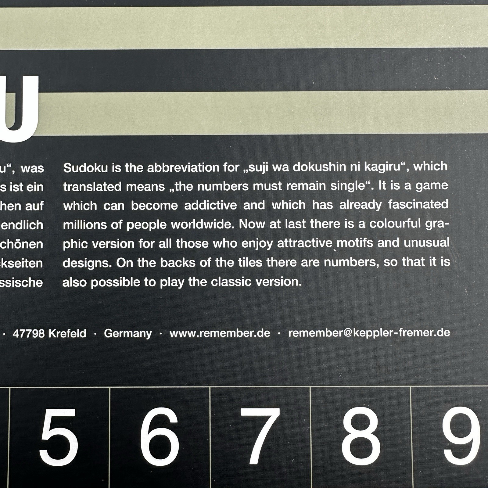 Sudoku Remember Barnes & Noble Tile Game 1 to 4 Players $74.95 Retail Price