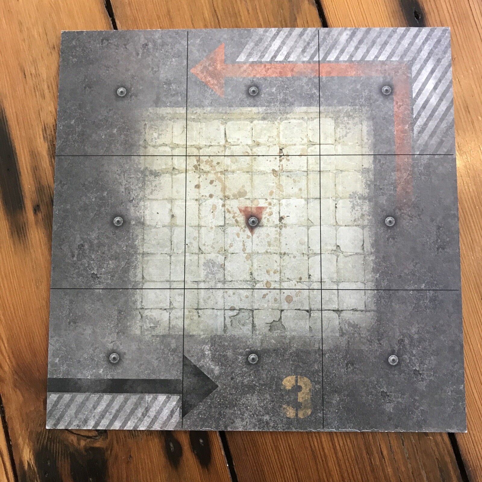 Set Lot 8 Dust Tactics 11” Metal Concrete Landing Strip Games Boards