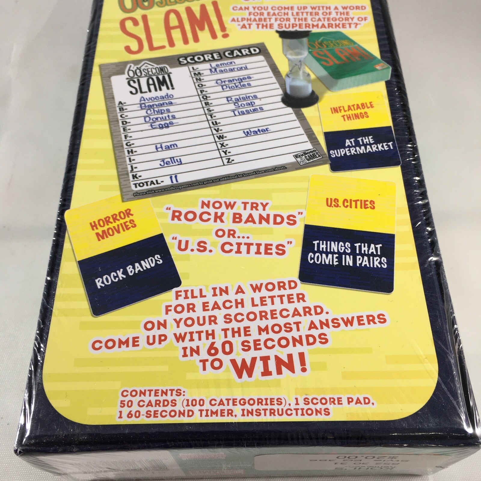 60 Second Slam! Race The Clock Alphabet Category Game Endless Games