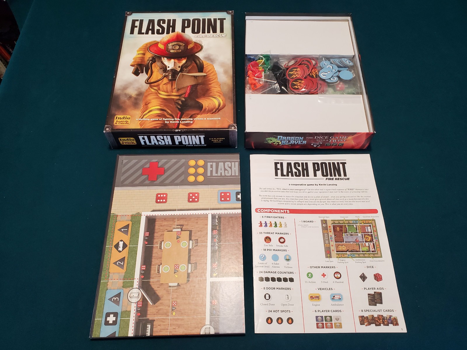 Flash Point Fire Rescue 2011 Board Game Indie Boards & Cards Lone Oak Games COOP