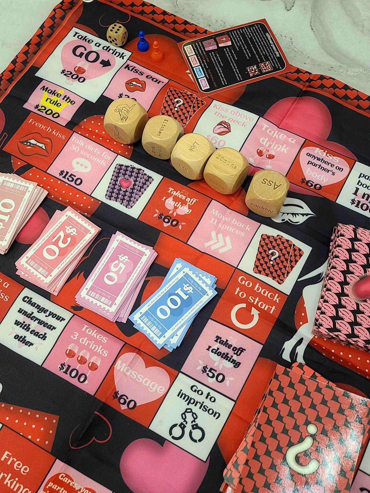 AsDream Couple Board Game for Date Night Romantic Couple Games for Date Nigh…